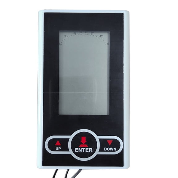 Exercise Bike Electronic Meter with LED Display for Time Speed Distance Calories, for Elliptical and Rowing Machines, Compact Fitness Monitor for Home Gym