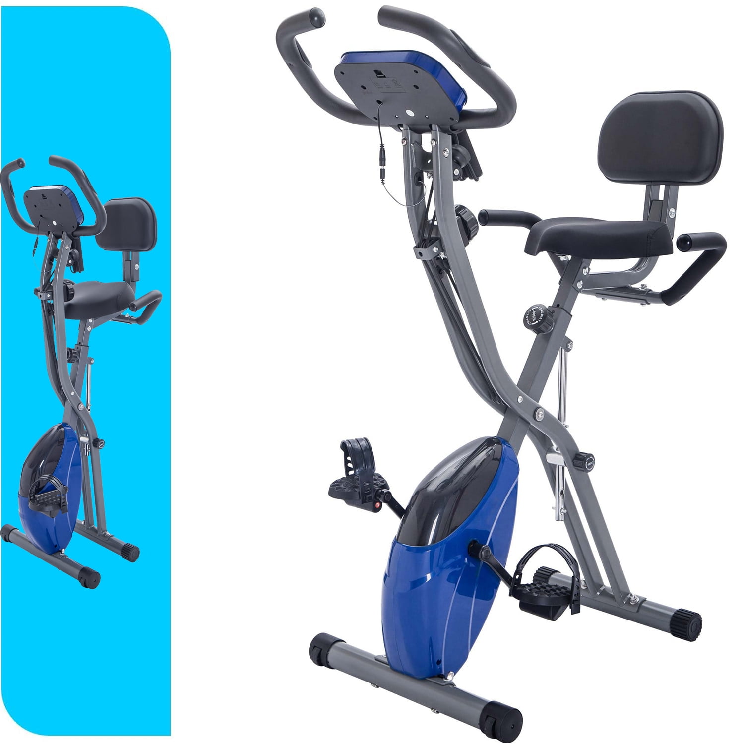 Yoleo Magnetic Resistance Indoor Exercise Bike 2021 Upgraded New Version Super Silent Capacity 300 LBS LCD Monitor Pulse Sensor Bottle Holder Home Gym Stationary Bike Walmart