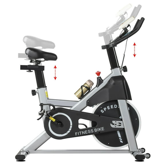 Exercise Bike Indoor Cycling Bicycle Ipad Mount, LCD Monitor for Home Cardio Gym