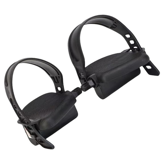 Exercise Bike Pedals and Fixed Strap Replacement Bike Pedals for Exercise Bikes