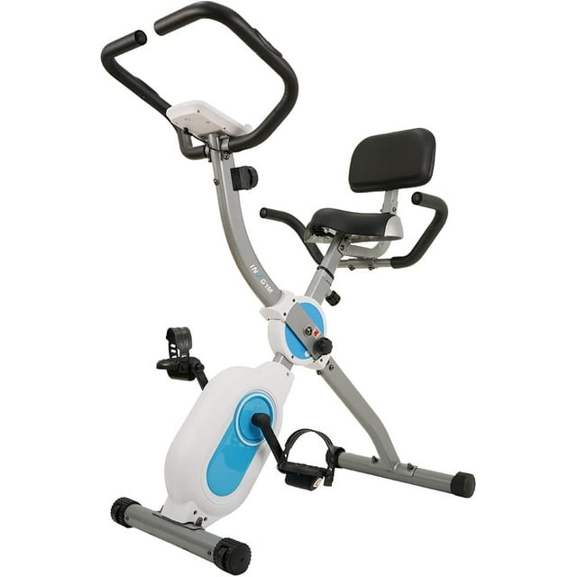 Exercise Bike insgym Foldable Fitness Stationary Upright Workout Bike
