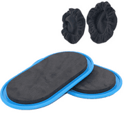 Exercise Core Sliders, Dual Sided Exercise Gliding Discs Use on Carpet or Hardwood Floors, Light and Portable, Perfect for Abdominal&Core Workouts,Blue,Blue，G12461