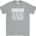 thumbnail image 1 of Exercise Eggs Are Sides For Bacon T-Shirt Funny Workout Pork Tee - Heather Grey, M, 1 of 1