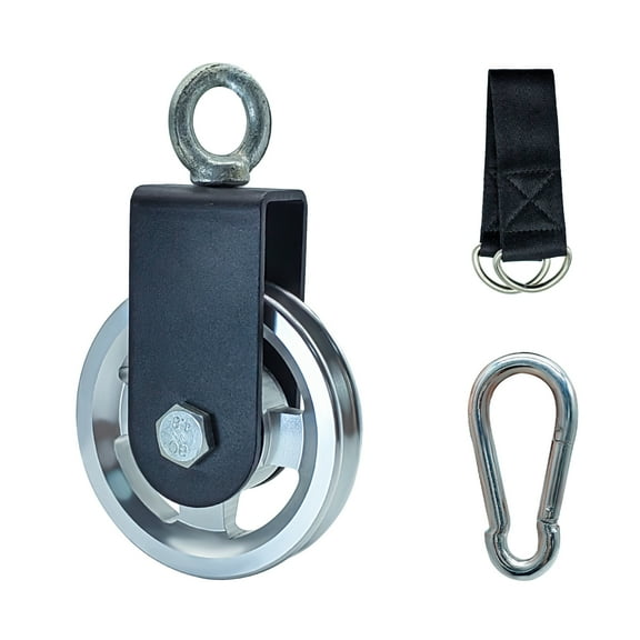 Cable Pulley with Hanging Strap and Carabiner for Home Gym Pulley System