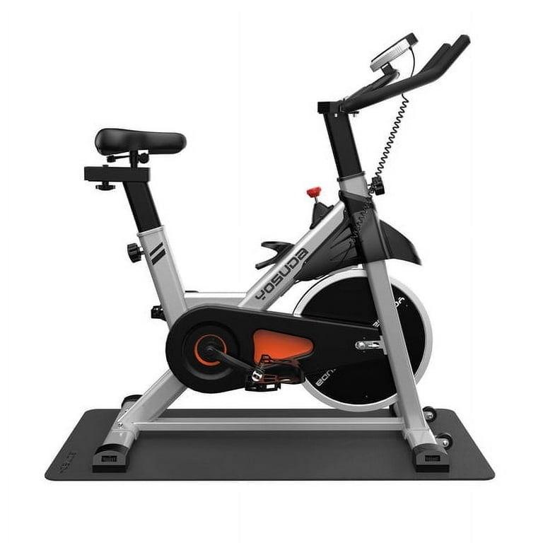 Exercise Equipment Mat Sport Equipment Mat Treadmill Mat Exercise Bike Mat Fitness Mat Elliptical Mat Jump Rope Mat Gym Mat 60 30 0.23 inch Black