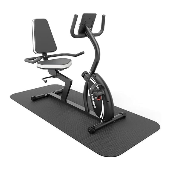 Exercise Equipment Mat and Floor Protector for Treadmills, Exercise Bikes Home Gym Equipment 72”(L) × 31.5”(W) × 6mm Thick