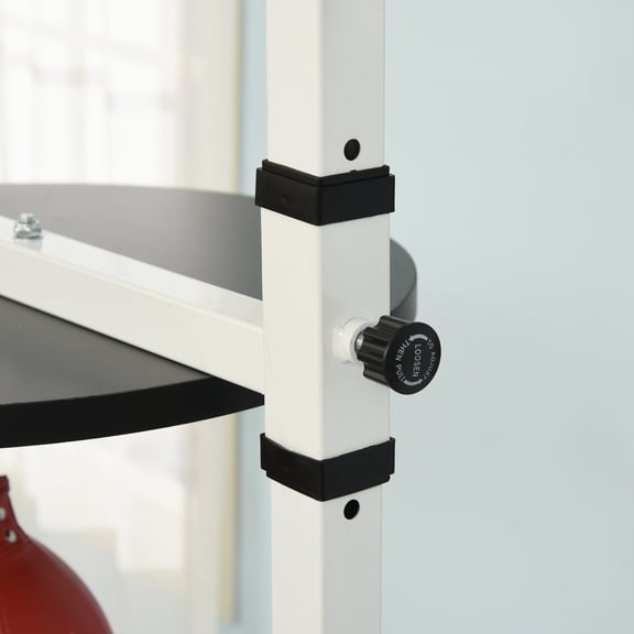 Exercise Equipment Soozier 2 in 1 Punching Bag Stand, Adjustable Height Heavy Bag Stand with Weighted Base and Speed Bag, Freestanding for Home Gym,Workout Equipment