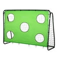 thumbnail image 1 of Exercise Equipment Soozier 8 x 3ft Soccer Goal Target Goal 2 in 1 Design Indoor Outdoor Backyard with All Weather Polyester Net Best Gift,Home Gym Equipment, 1 of 10
