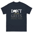 thumbnail image 1 of Exercise Gym Rat Don't let the Grey Hair Fool You Workout Graphic classic tee (Navy, S), 1 of 2