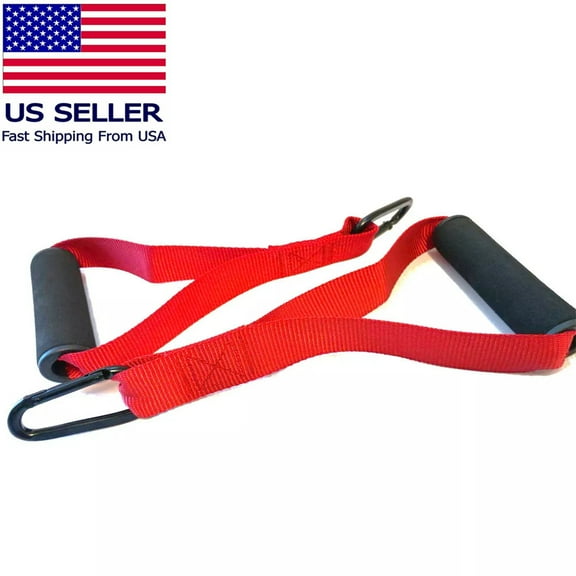Exercise Handle for Pilates Yoga Strength Trainer or as attachments for gym cable machines - Red