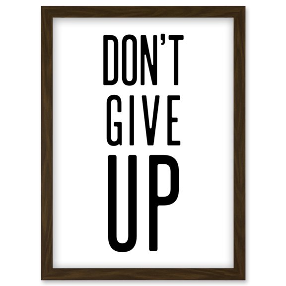 Exercise Inspiration Don't Give Up Exercise Work Out Motivation Gym Aesthetic Artwork Framed Wall Art Print A4