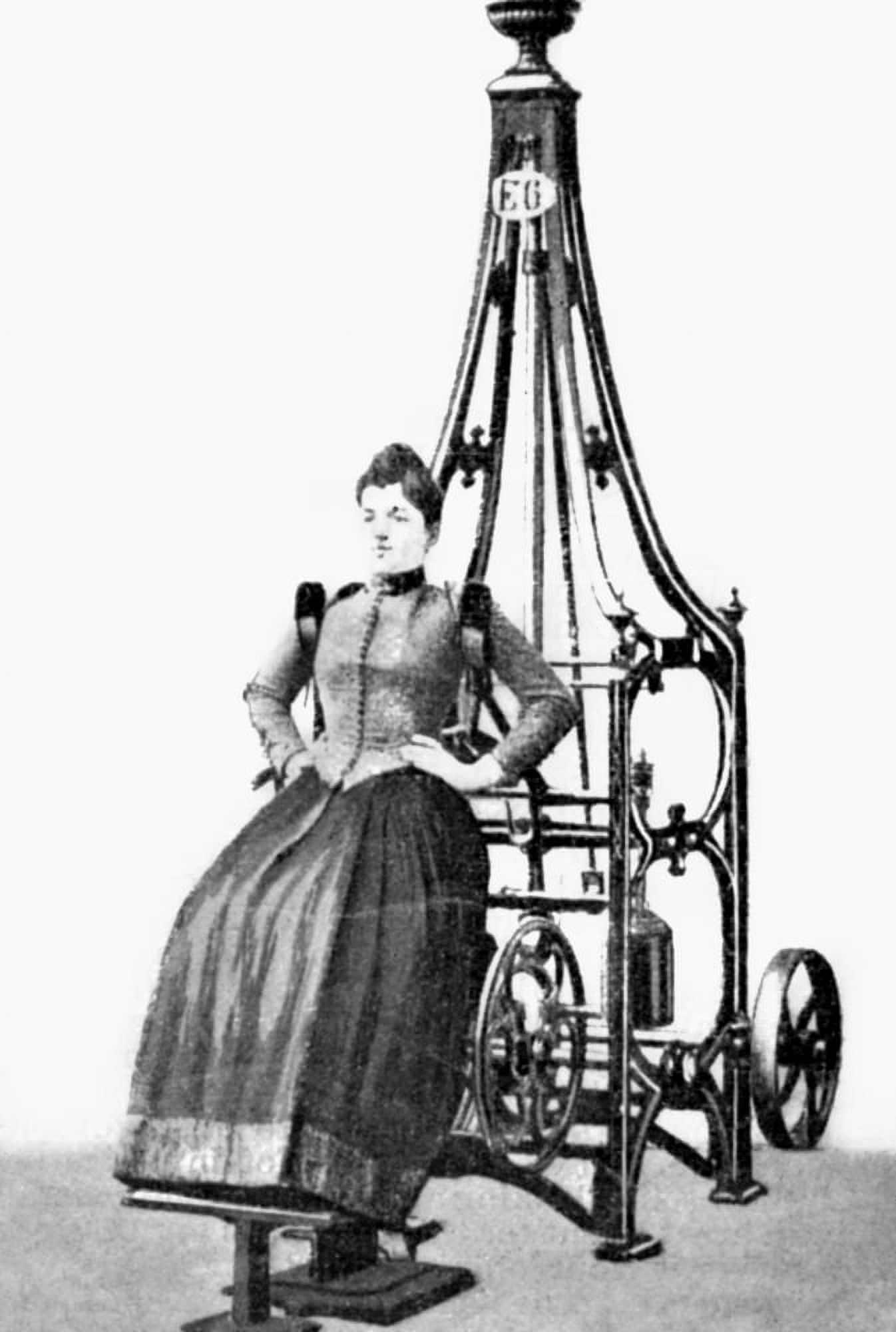 Exercise Machine, 1896. /N'Developing The Chest.' Curative Gymnastics