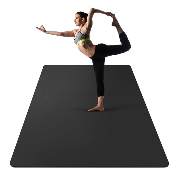 Exercise Mat Anthracite 72" x 48" x 2/5" Yoga Pilates Home Workout