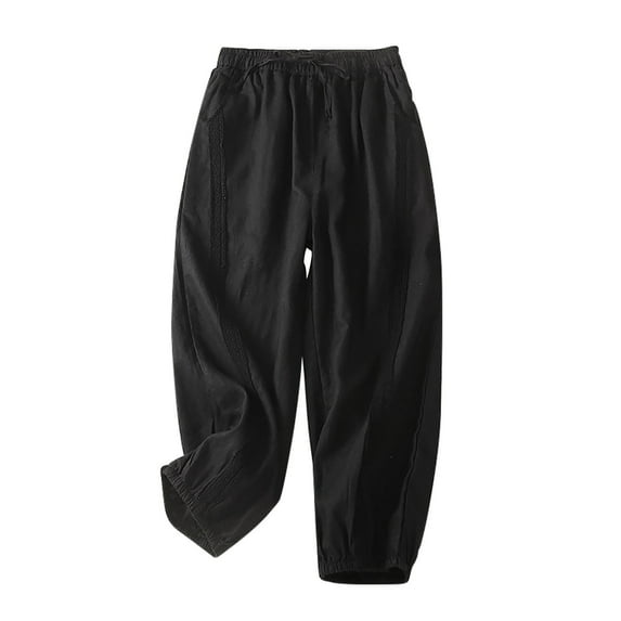 Exercise Pants for Women Clearance Womens Pants for Work Business Casual Women's Fashionable And Comfortable Solid Color Casual Large Cropped Pants