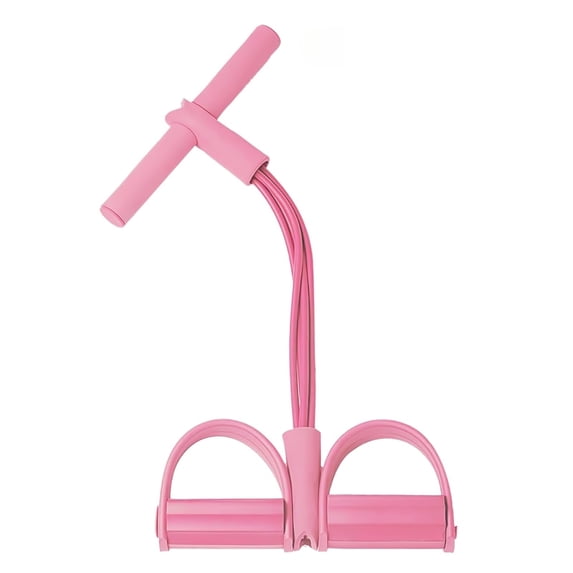 Exercise Resistance Bands with Handles Foot Pedal 4 Tube Set for Home Gym Full Body Workout