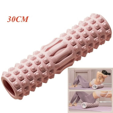 Exercise Roller Foam Ergonomic Foam Roller Portable for Back Relax (Pink 30CM)