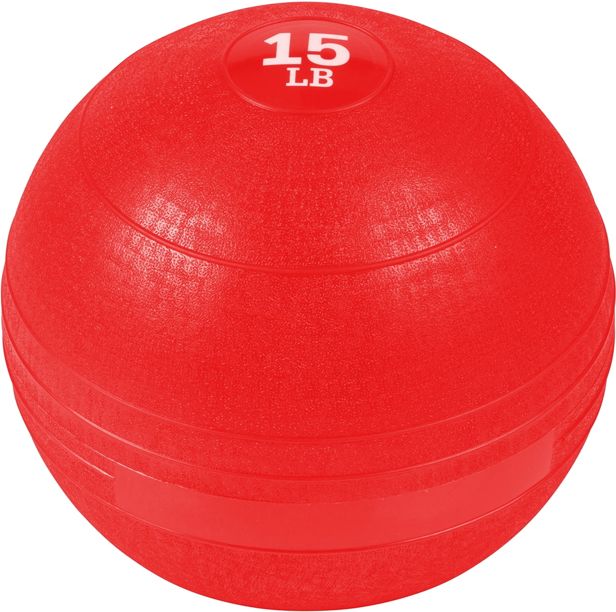 Exercise Slam Medicine Ball By Trademark Innovations (Red, 15 Lbs.)