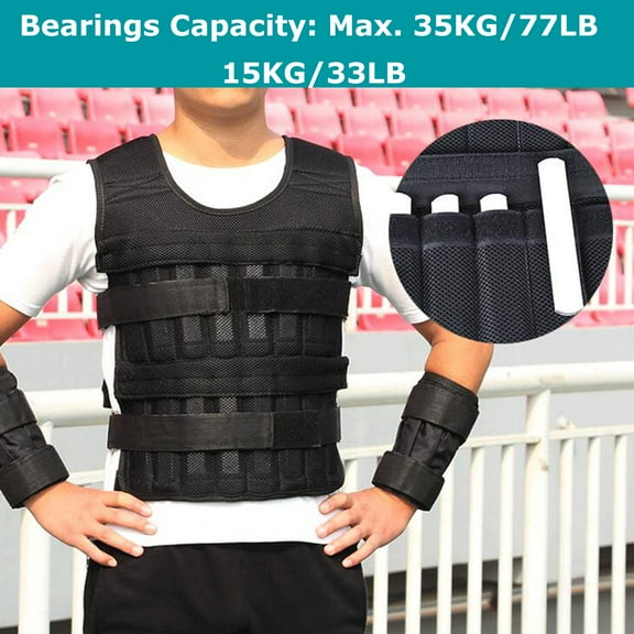 Exercise Weight Set,Adjustable Vest Cloth Max Adjustable Vest Cloth With Arm With Arm (empty) Set Bosnyyds