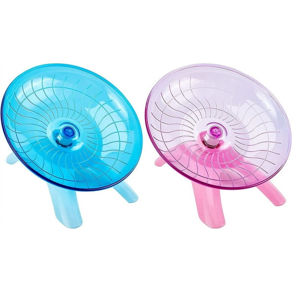 Exercise Wheel 6 Pcs Jogging Running Silent Spinner Hamster Flying Saucer for Syrian Hamsters Rat Gerbils Mice and Other Small Animal colorful