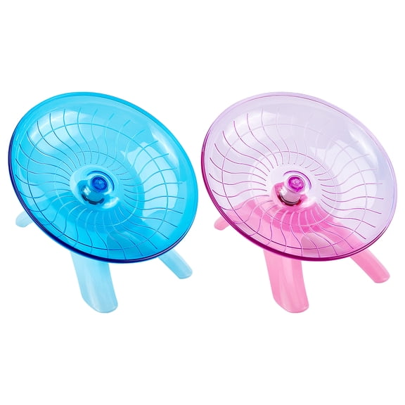 Exercise Wheel 6 Pcs Jogging Running Silent Spinner Hamster Flying Saucer for Syrian Hamsters Rat Gerbils Mice and Other Small AnimalDIY 1bag