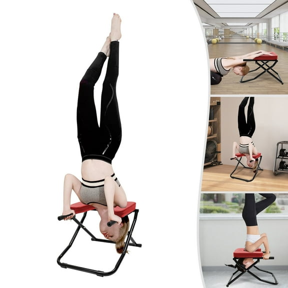 Exercise Workout Fitness Training Chair Yoga Headstand Bench Stand Equipment Red