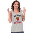 thumbnail image 1 of Exercise You Said Extra Fries Foodie Tank Top T Shirts Men Women Brisco Brands L, 1 of 6