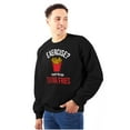 thumbnail image 1 of Exercise You Said Extra Fries Foodie Unisex Plus Fleece Graphic Sweatshirt Brisco Brands 2X, 1 of 5