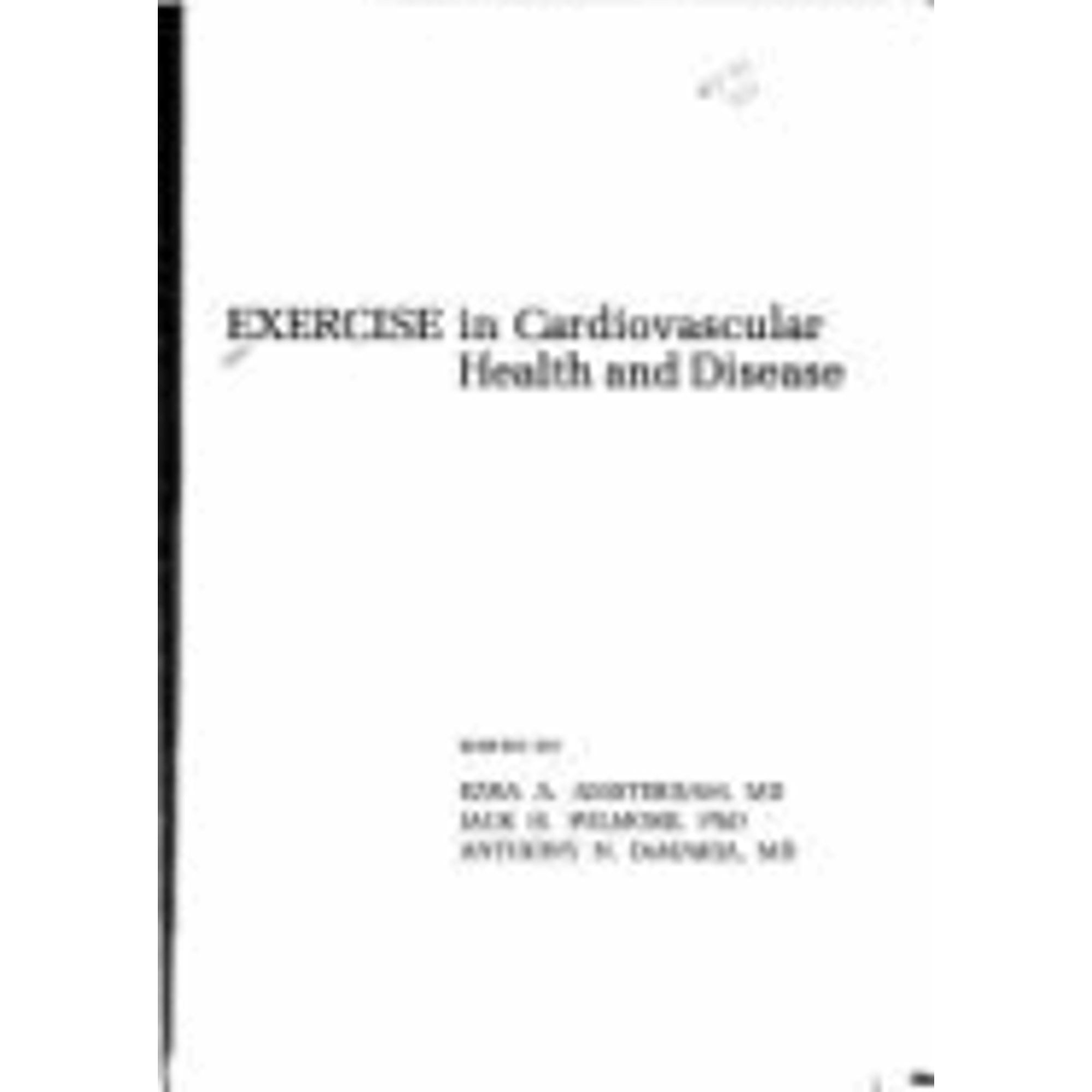Maria Wilmore Pre-Owned Exercise in Cardiovascular Health and Disease (Hardcover ...