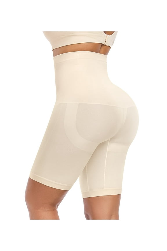 Women's Shapewear Shorts Tummy Control High Waisted Body Shaper Butt Lifting Under Dresses Smoothing Shorts