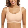 thumbnail image 1 of Exerin Women's Wireless Bras Full Coverage Seamless Comfort Bra(Beige,L), 1 of 6