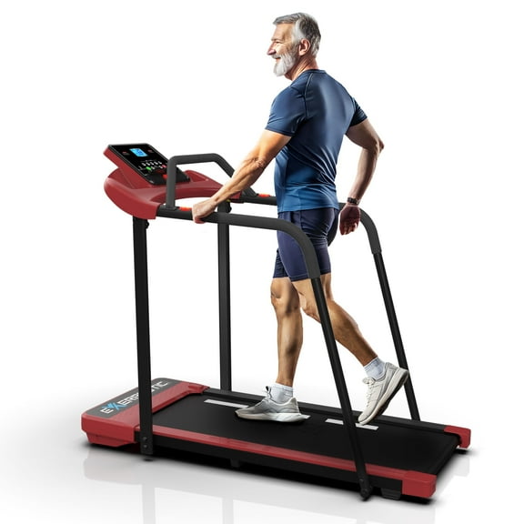 Exerpeutic 400 lb Weight Capacity, Recovery Treadmill, Full Length Safety Rails Walking Pad