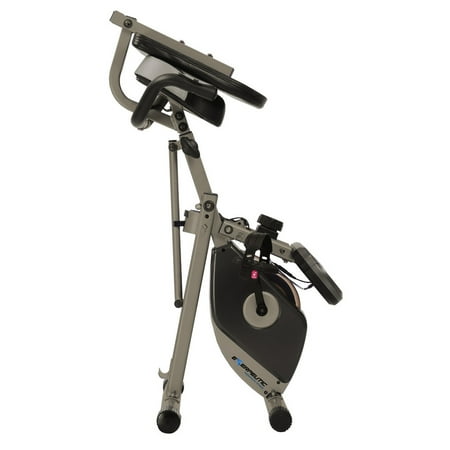 Exerpeutic 400XL Folding Foldable Recumbent Exercise Bike with Pulse