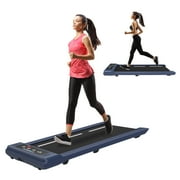 Exerpeutic SuperMax 400 lbs. Weight Capacity Walking Pad Treadmill, Heavy Duty Home Office Under Desk Treadmill, Up to 3 Mph Speed