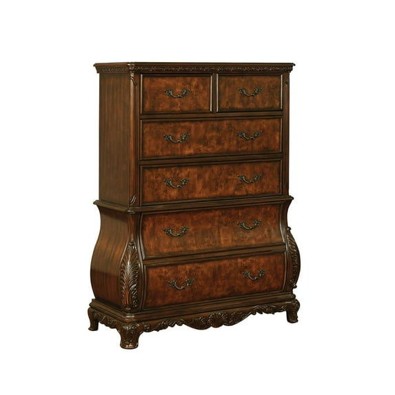 Exeter 6-drawer Chest Dark Burl