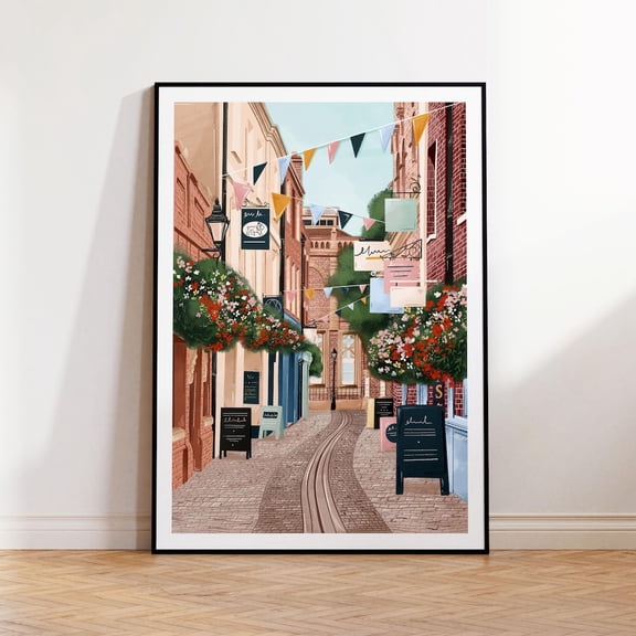 Exeter Travel Graphic Poster Unframed Paper Print