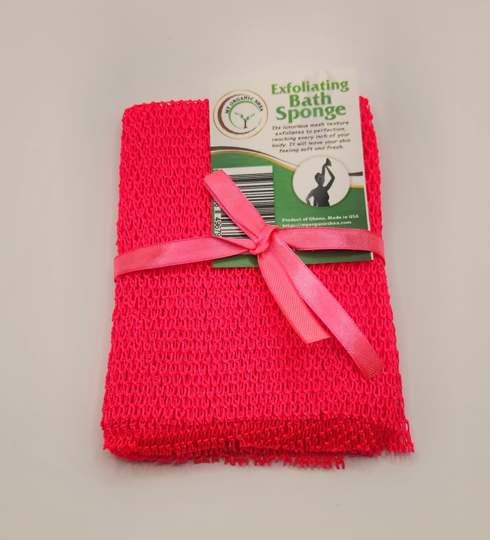 Exfoliating 100 Nylon African Bath Sponge 70", Mesh Shower Sponge