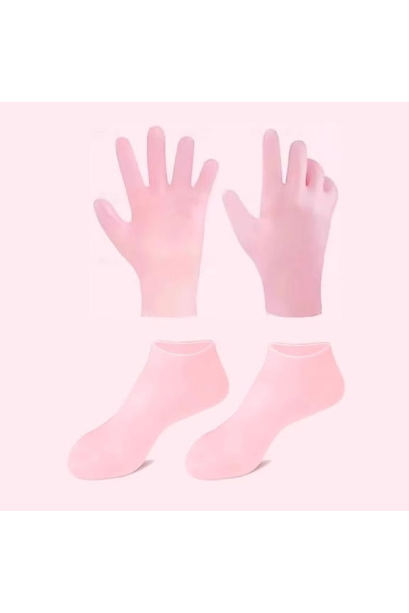 Exfoliating And Preventing Dryness Spa Silicone Socks Moisturizing Gel Socks Cracked Dead Skin Remove Protector Foot/Hand Care