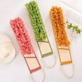 thumbnail image 1 of Exfoliating Back Scrubber under $5! kkbbma Exfoliating Back Scrubber Double Sided Exfoliating Cloth with Strap Long Body Scrub Sponge Shower Loofah with Handle for Women Men Deep Clean Body Washing, 1 of 9