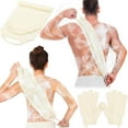thumbnail image 1 of Exfoliating Back Scrubber Bath Gloves Set, Exfoliating Shower Towel with Shower Gloves for Body Scrub, Back Cleaner Wash Gloves to Remove Dead Skin, 1 of 7