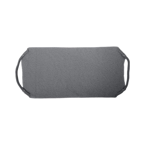 Exfoliating Back Scrubber with Handles, 7.7x20'' Nylon Back Exfoliator Extended Length Washers Scrubbers Stretchable Pull Strap Exfoliating Washcloth - Dark Gray