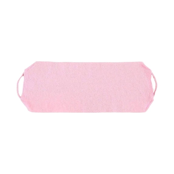 Exfoliating Back Scrubber with Handles, Two Sides Nylon Back Exfoliator, Extended Length Stretchable Pull Strap Shower Scrubber for Women Men, Deep Cleans Skin & Invigorates Circulation, 17.7"x7.9"