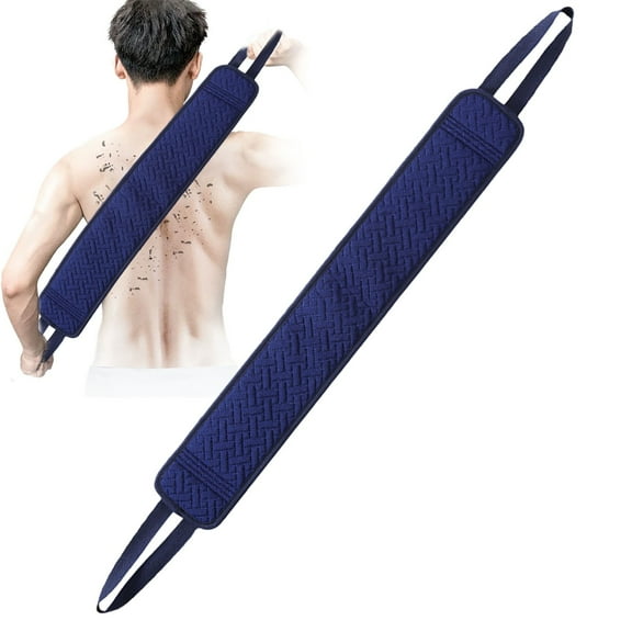 Exfoliating Back Scrubber for Shower Back Washer for Shower for Women Men Shower Back Scrubber Shower Essentials Back Brush for Shower Exfoliating Washcloth Deep Clean Body Brush for Showering Navy