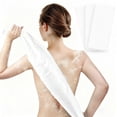 thumbnail image 1 of Exfoliating Back Scrubber Shower Towel Body Scrubber Cloth Soft & Washable Shower Towel for Family Long Design Back Cleansing Towel Home Daily Shower Towel White 11.81x35.43 Inch (1Pcs), 1 of 4