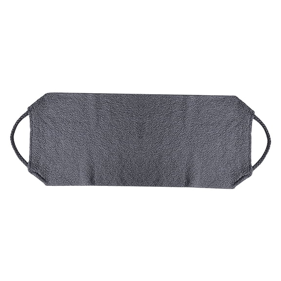 Exfoliating Back Scrubber with Handles, Two Sides for Body Shower Deep Cleans Skin Massages Invigorating Blood Circulation Men Women Dark Gray