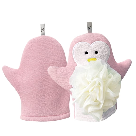 Exfoliating Bath Gloves Cartoon Design Shower Gloves Exfoliating Wash Foaming Towel Skin Bathing Glove