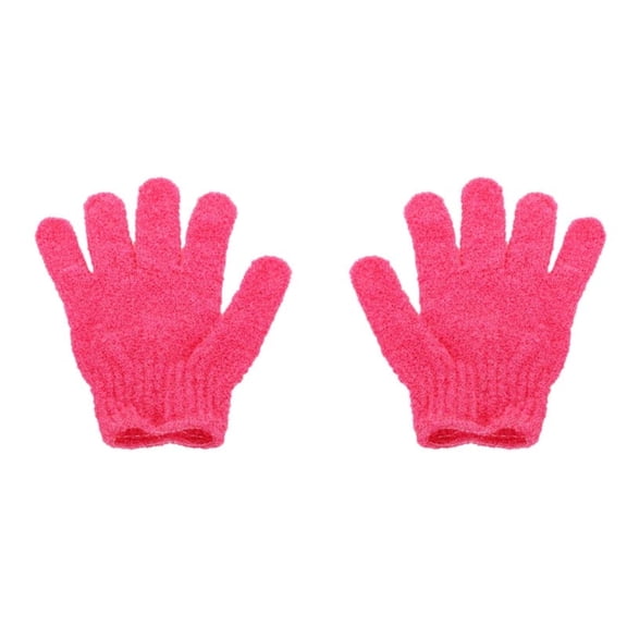 Exfoliating Bath Gloves, Furenl Exfoliating Body Gloves Bath Face Wash Massage Deep Cleansing Dead Skin Brush Scrub Spa Brush for Men, Women and Children, 1 Pair of Bath Gloves