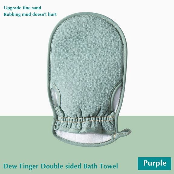Exfoliating Bath Gloves, Thickened Back Rubbing Shower Mitt, Dead Skin Removal, Promotes Circulation, Soft but Exfoliating, Reusable, Adjustable Fit, Body Scrubbing, Household Bath, Skin Care