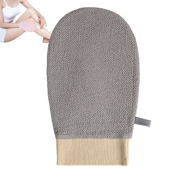 Exfoliating Bath Mitt - Textured Shower Exfoliator Glove for Deep Cleansing, Body Scrub Mitt with Hanging Loop - Stretchable Material for Men Women