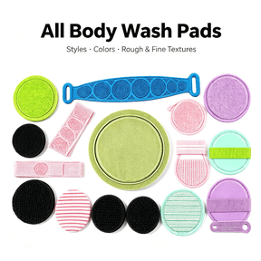 Exfoliating Bath Pad with Elastic Loop – Gentle Dead Skin Remover for Soft and Smooth Body – Reusable Shower Accessory