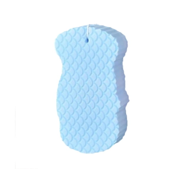 Exfoliating Bath Sponge, Reusable Soft Skin Exfoliating Sponge wipe, Body Buffer Cleaner, Remove Dead Skin, Skin Friendly (Blue)